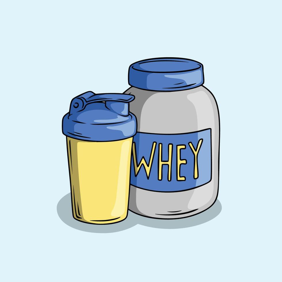 whey-protein-supplement-and-shaker-cup-vector